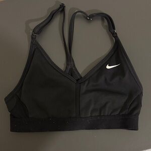 Nike Black Sports Bra with White Logo